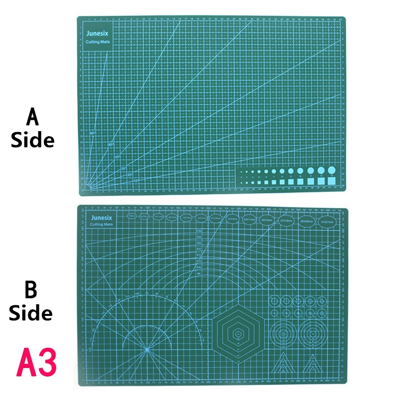 Cutting Mat Self Heal - Green Grid Cutting Mat A3 Double-Sided