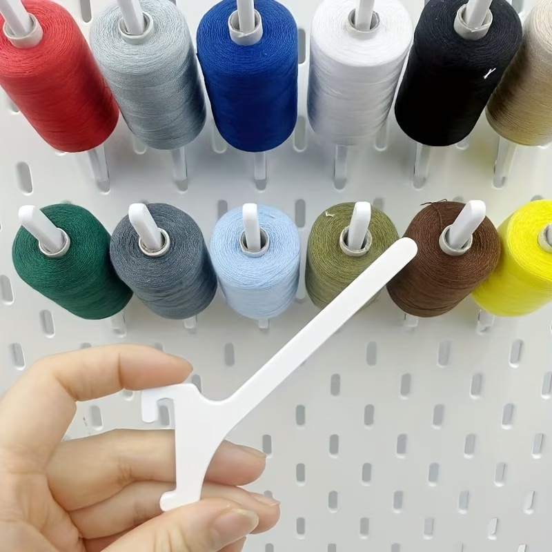 Button Hole Cutter - 10PCS Thread Spool Pegboard Hooks Compatible