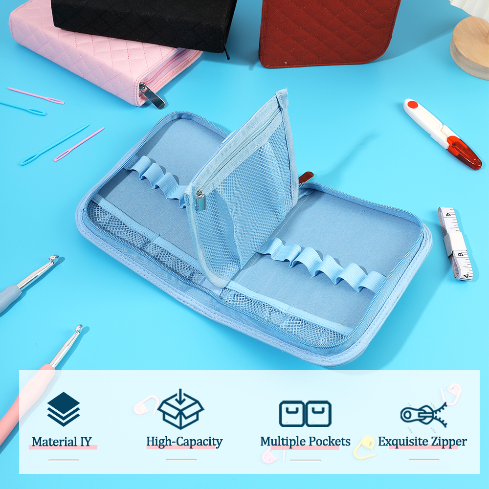 Sewing Roll - Empty Crochet Hook Storage Bag Knitting