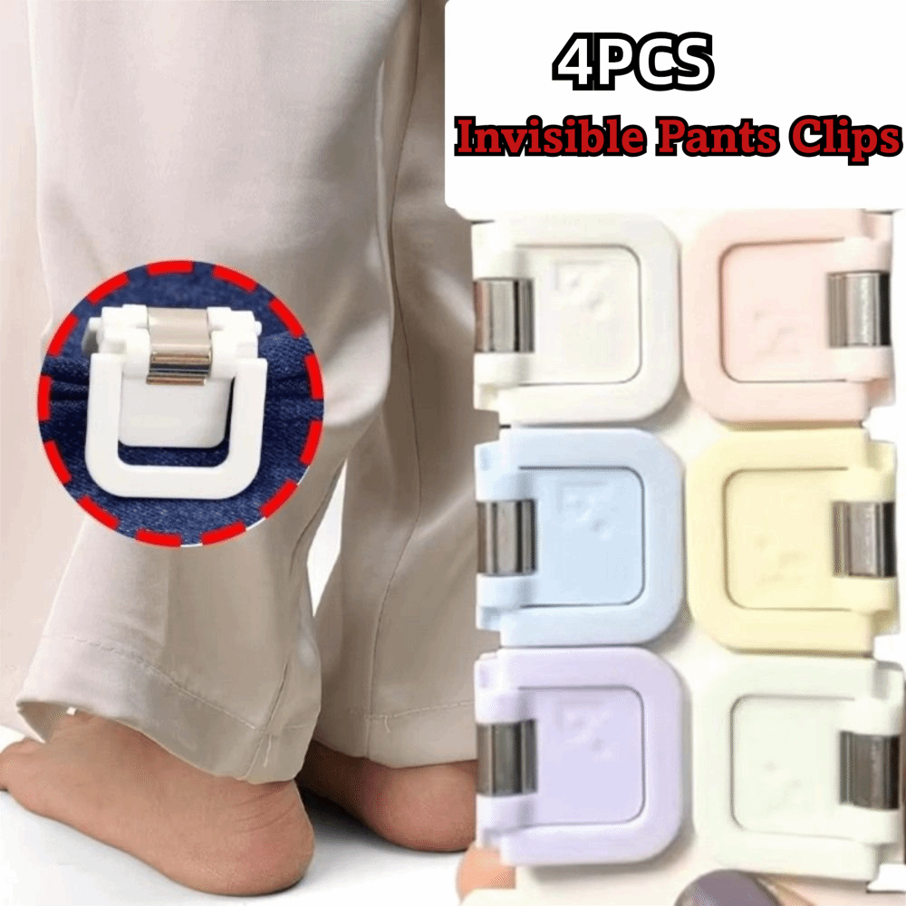 Button Hole Cutter - 4Pcs Fixing Hem Detachable Trouser Clip