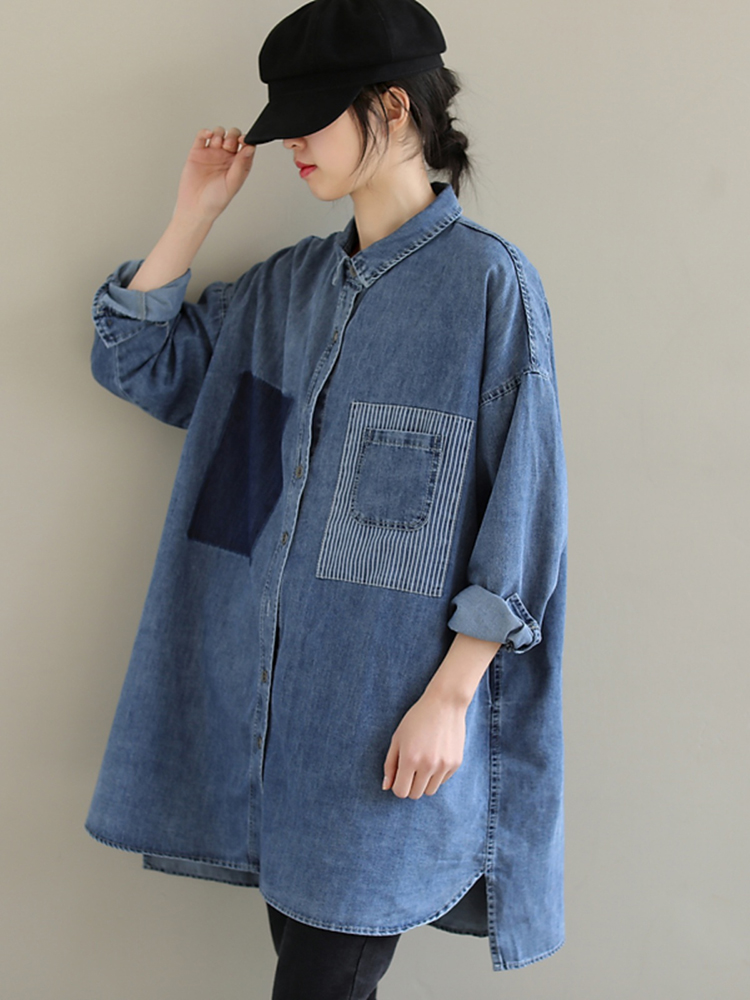 Spring Korean Style Denim Shir - Sewing Jackets review and price