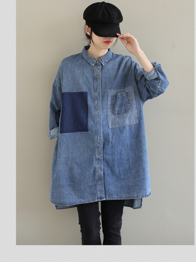 Spring Korean Style Denim Shir - Sewing Jackets review and price