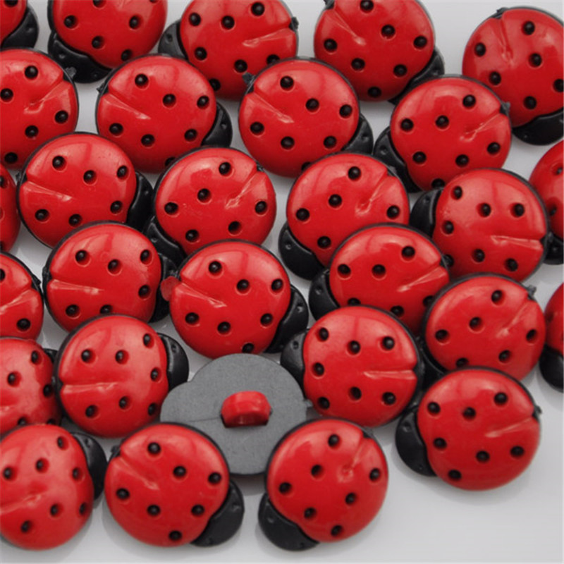 50/100Pcs Red ladybug DIY Kid' - Button Hole Cutter review and price