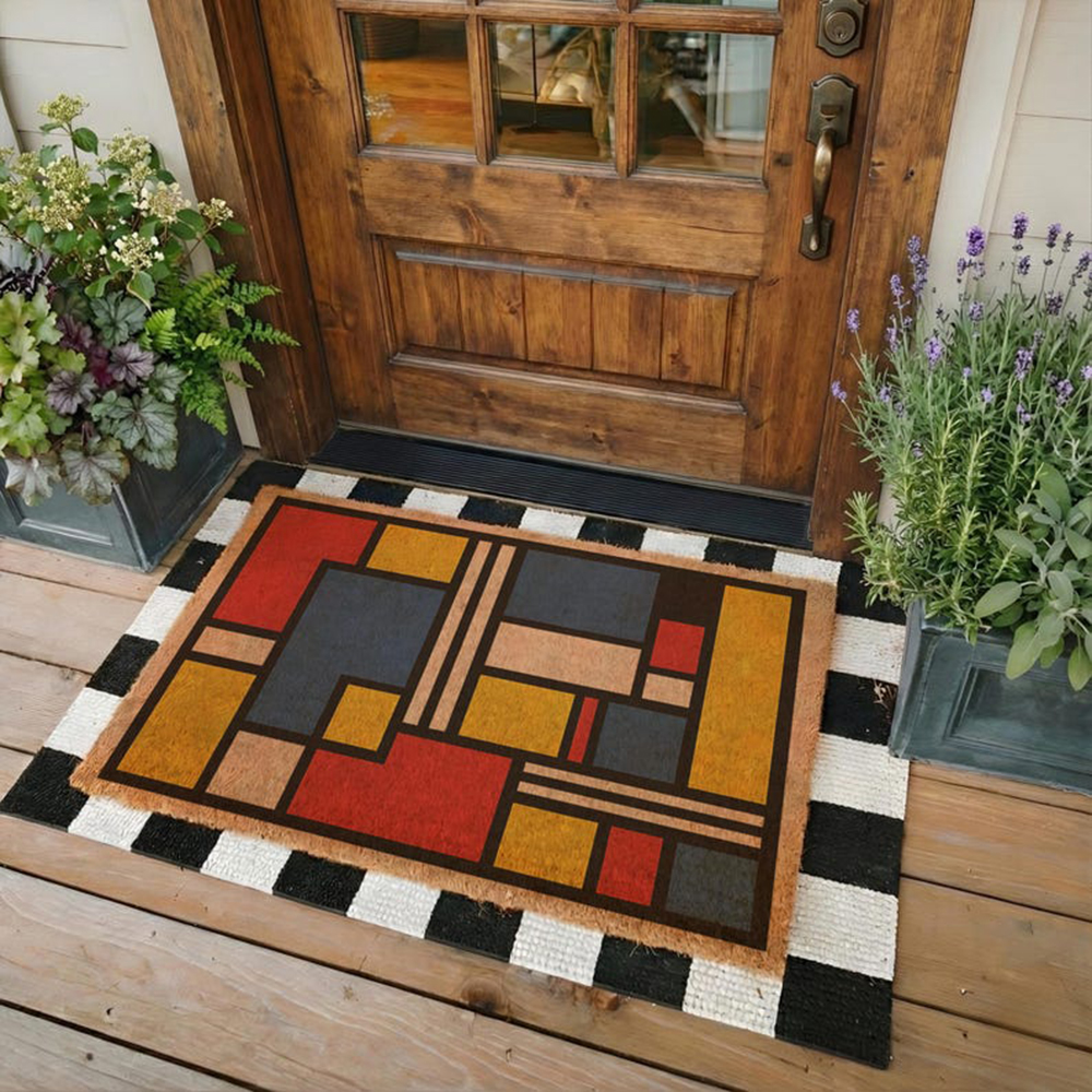 Mid Century Modern Doormat Bau - Century Textile & Sewing Supply Avenue C North Saskatoon Sk review and price