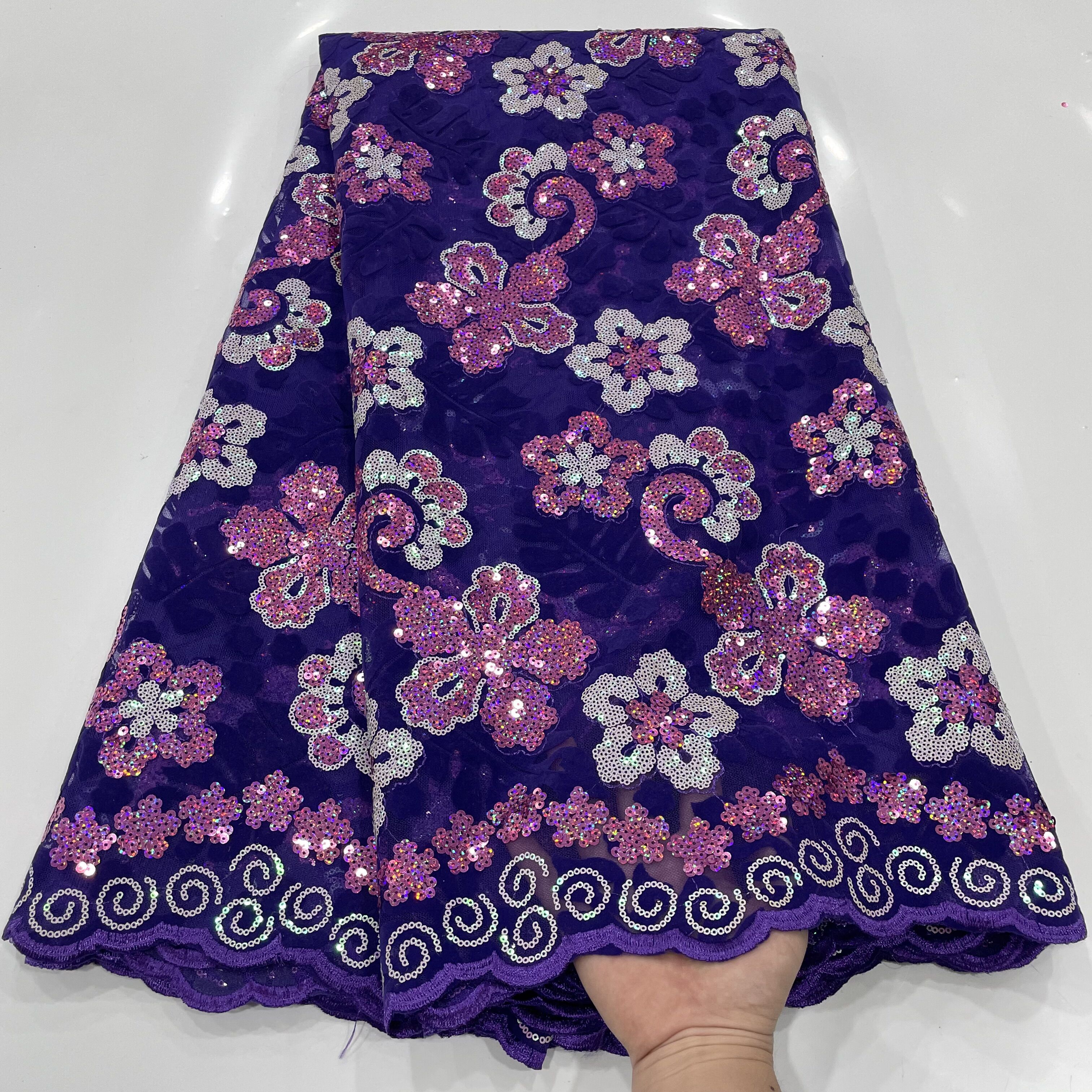 African Flocking Velvet Lace F - Sewing Velvet Fabric review and price