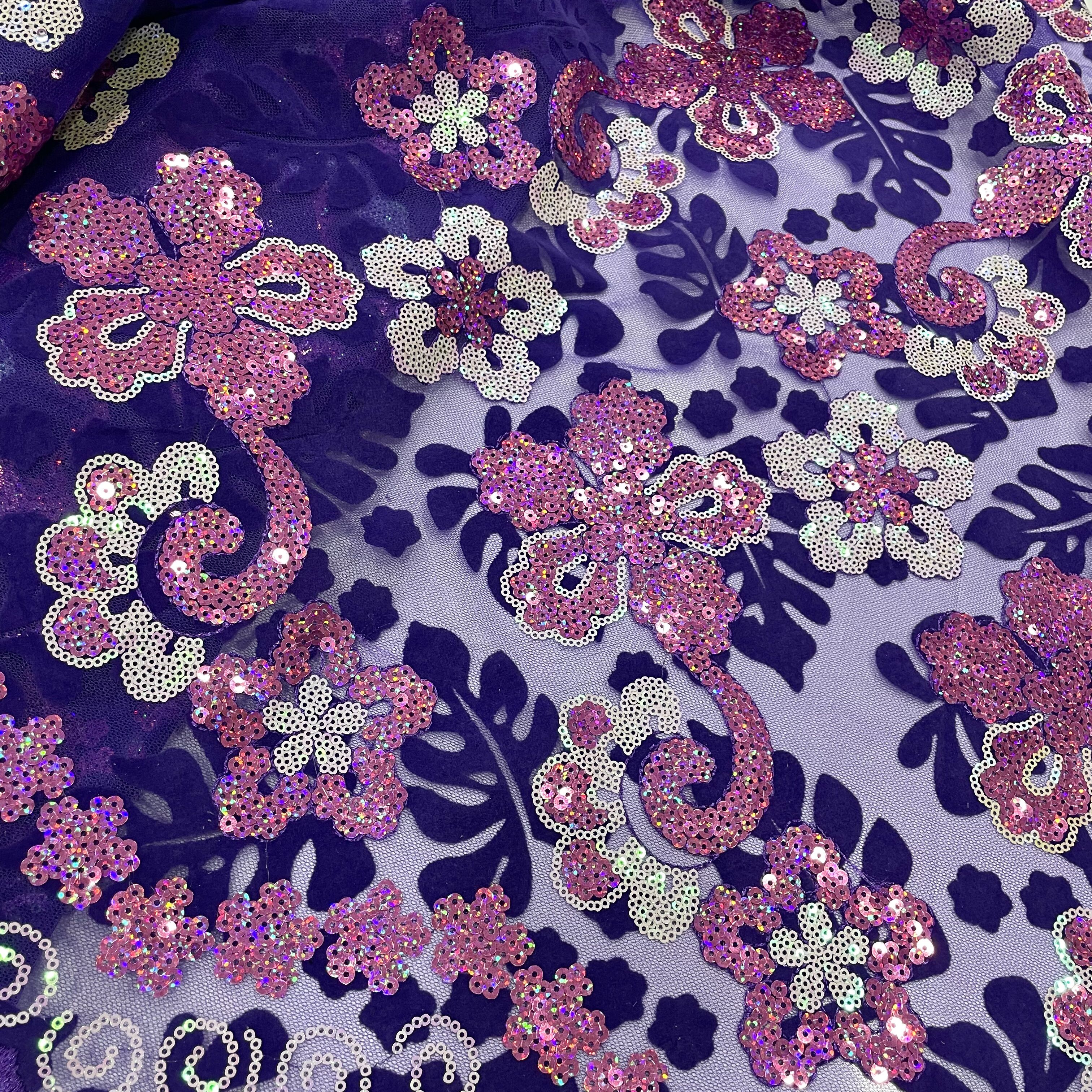 African Flocking Velvet Lace F - Sewing Velvet Fabric review and price