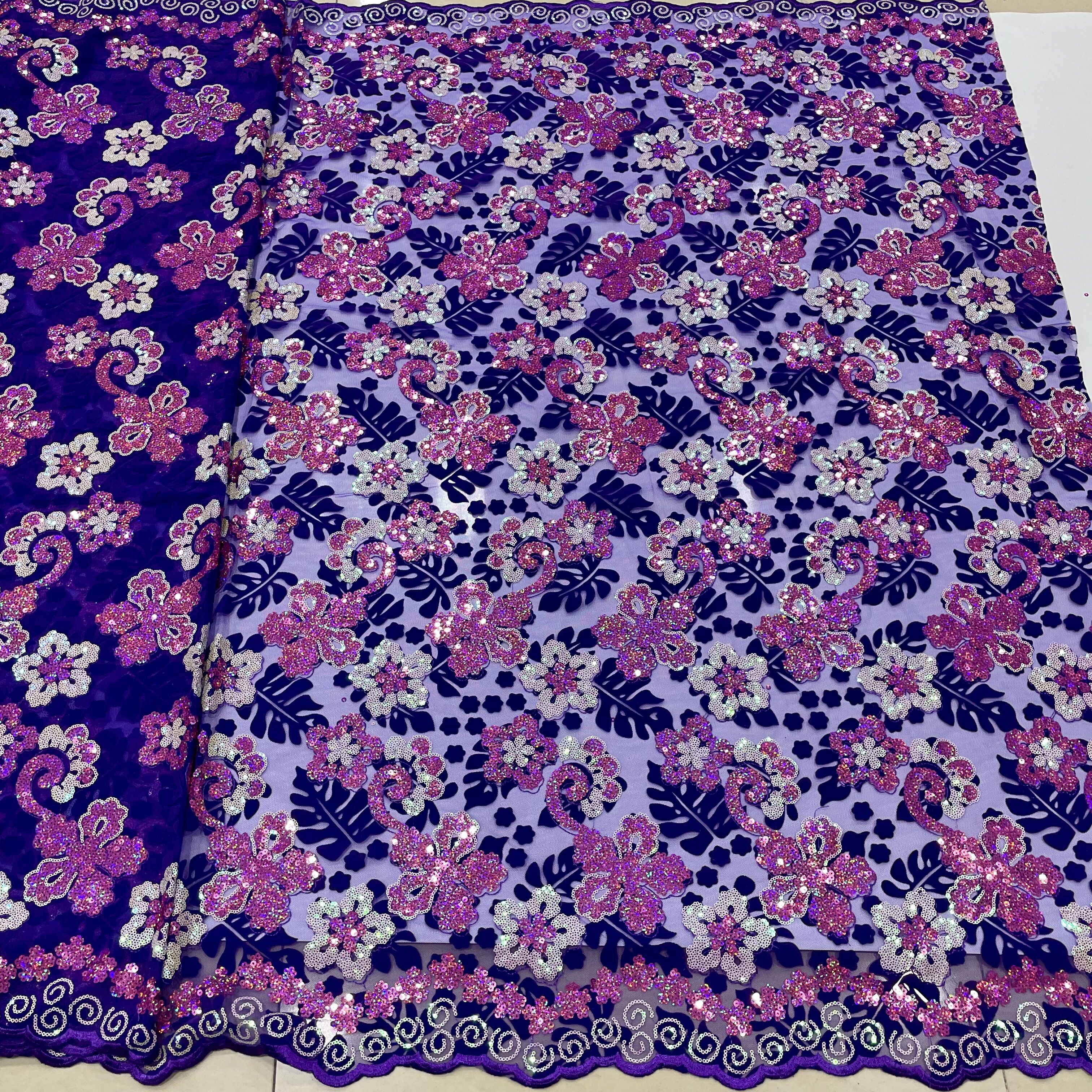 African Flocking Velvet Lace F - Sewing Velvet Fabric review and price