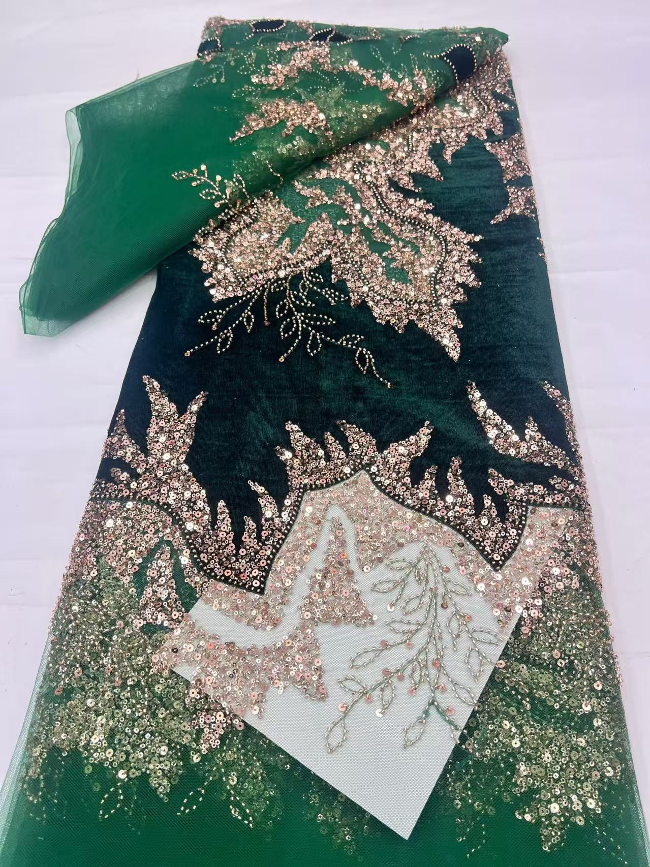 High-Quality African Velvet La - Sewing Velvet Fabric review and price
