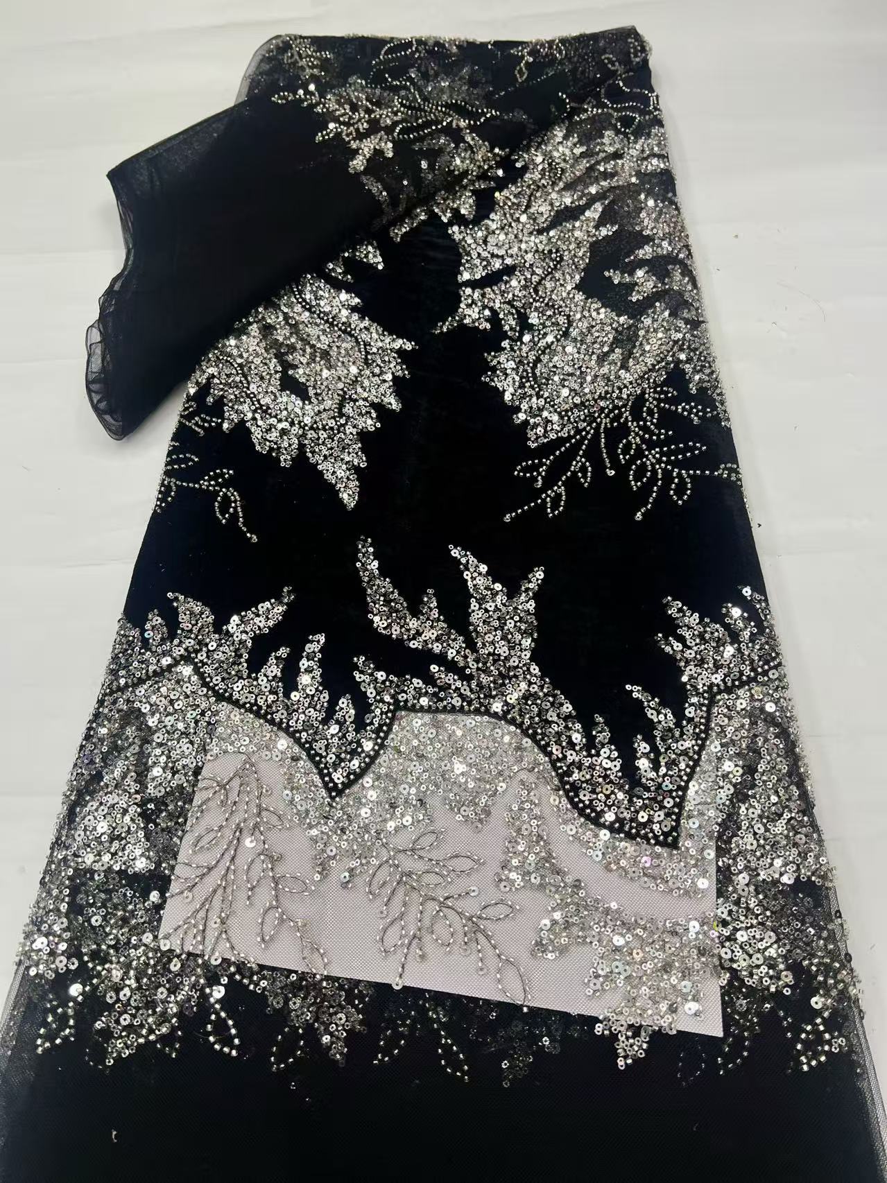 High-Quality African Velvet La - Sewing Velvet Fabric review and price