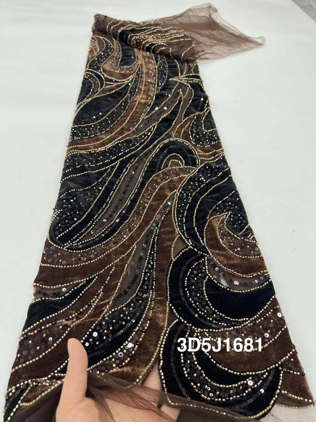 African Beads Velvet Lace Fabr - Sewing Velvet Fabric review and price