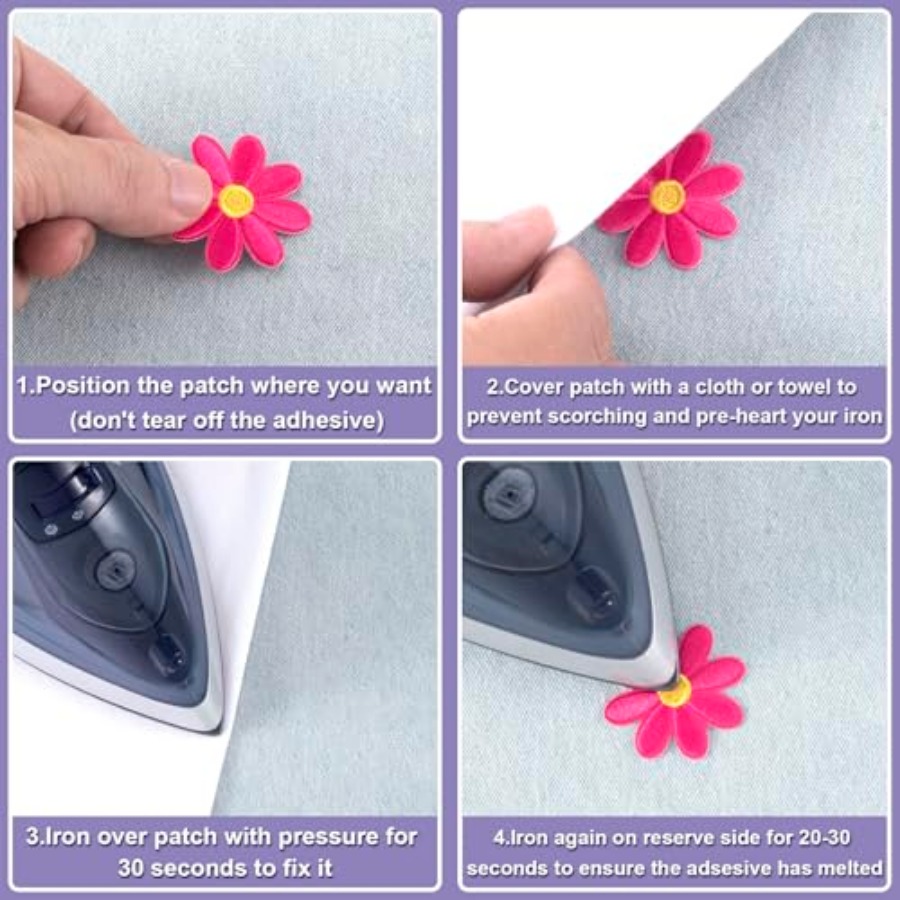 14 Pcs Flower Iron on Patches, - Sewing Jackets review and price