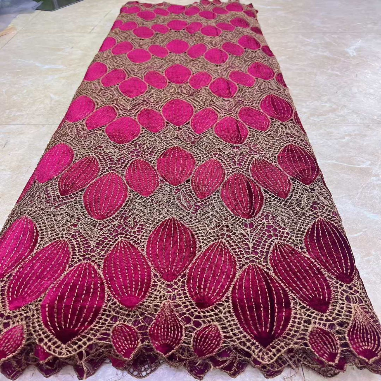 Black Velvet  laser embroidery - Sewing Velvet Fabric review and price