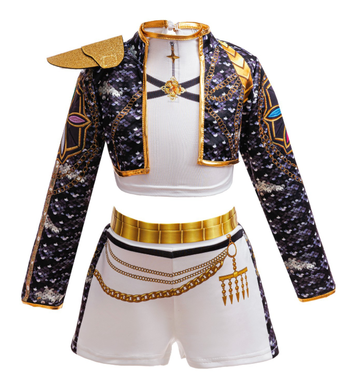 Kids Black Gold Sequined Jacke - Sewing Jackets review and price