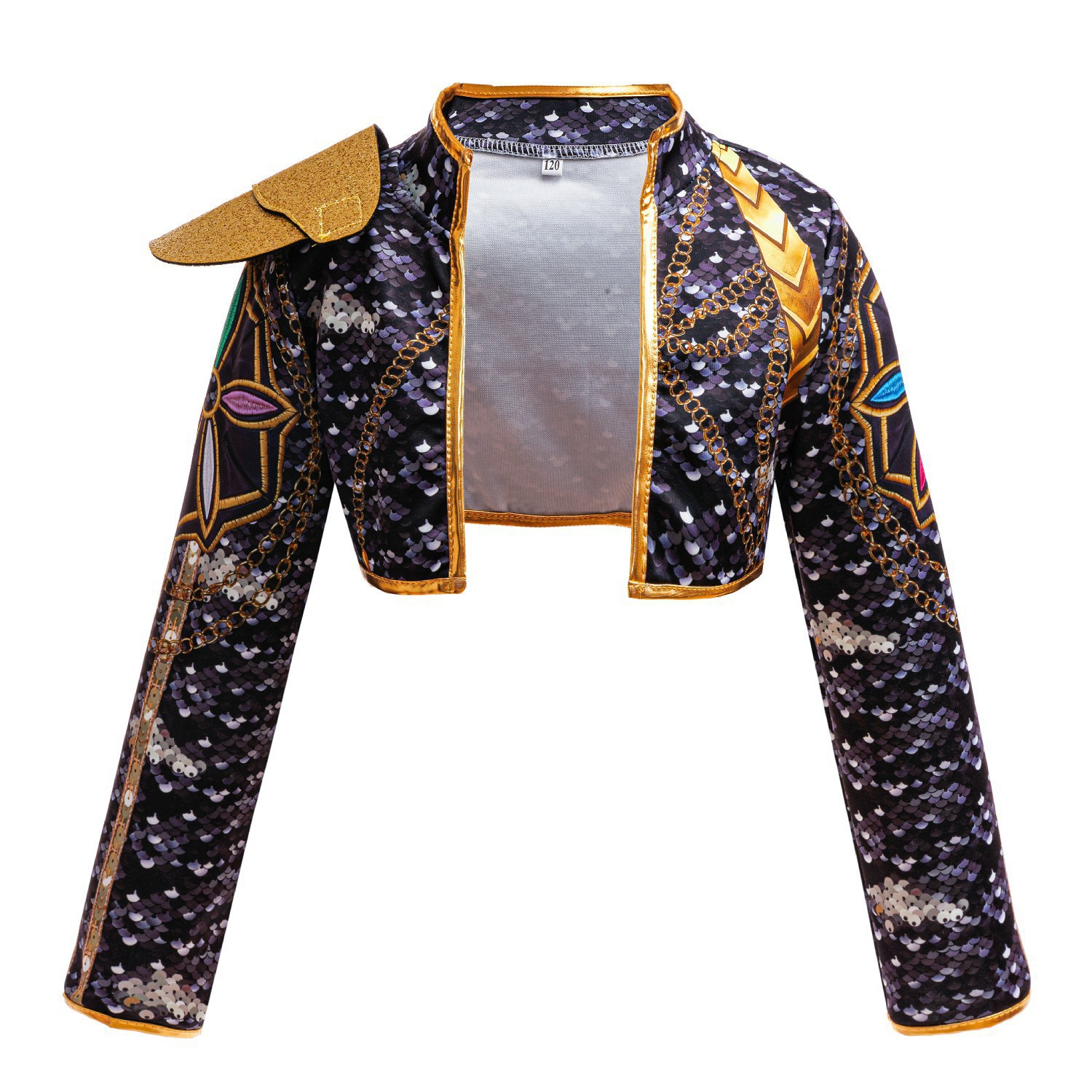 Kids Black Gold Sequined Jacke - Sewing Jackets review and price
