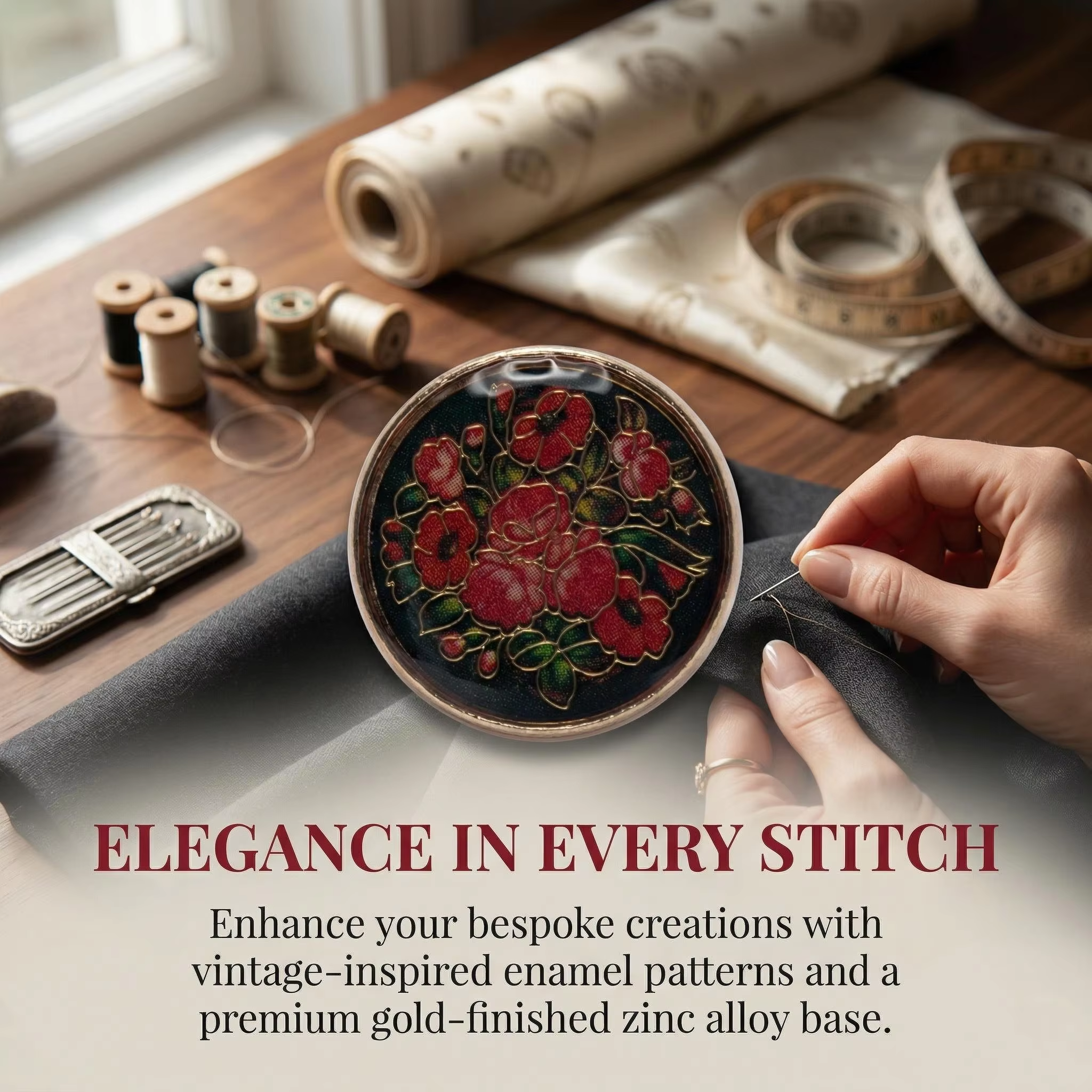 5pcs Retro Gold Wire Flower Ro - Button Hole Cutter review and price