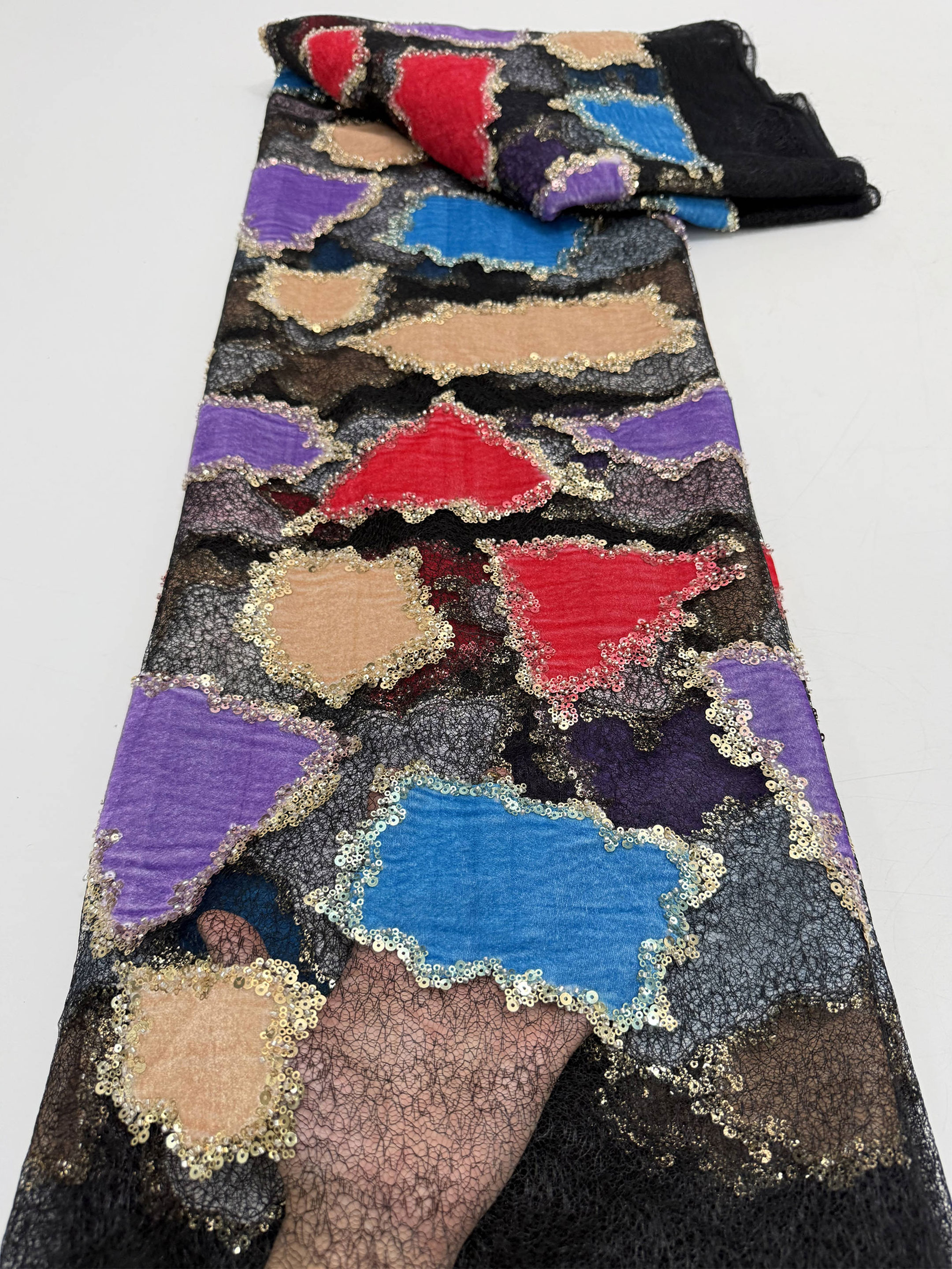 African Velvet Lace Fabric wit - Sewing Velvet Fabric review and price