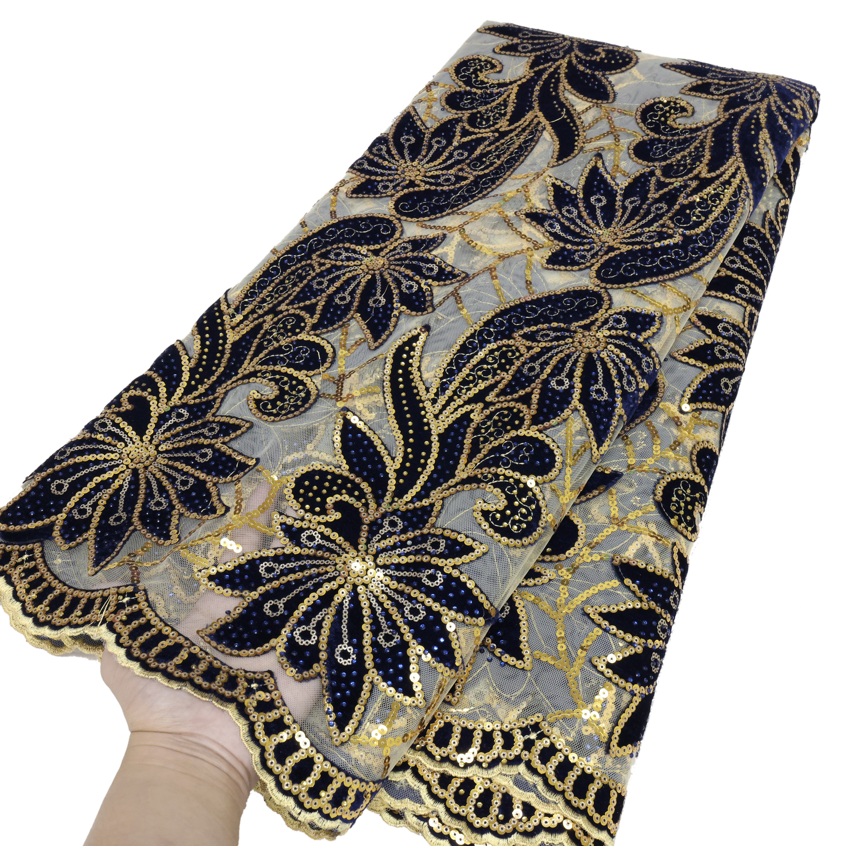 African Velvet Lace Fabric 202 - Sewing Velvet Fabric review and price