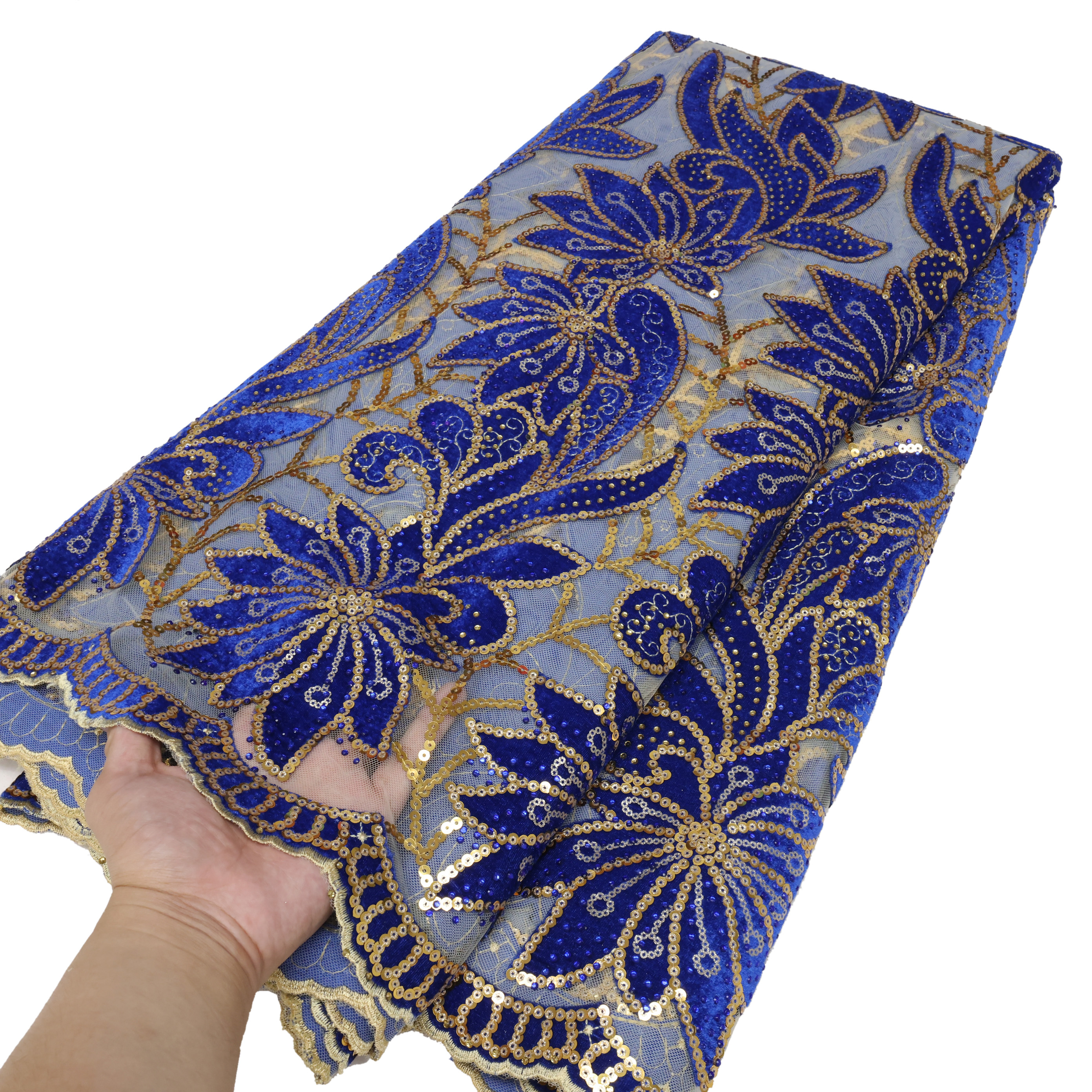 African Velvet Lace Fabric 202 - Sewing Velvet Fabric review and price