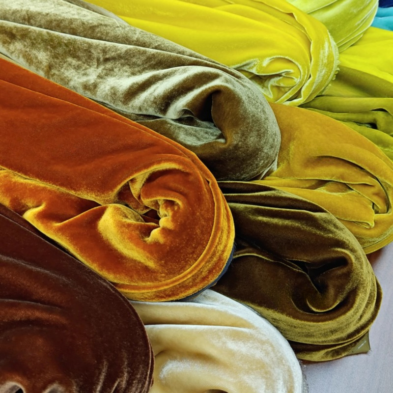 100% Mulberry Silk Burnt Out V - Sewing Velvet Fabric review and price