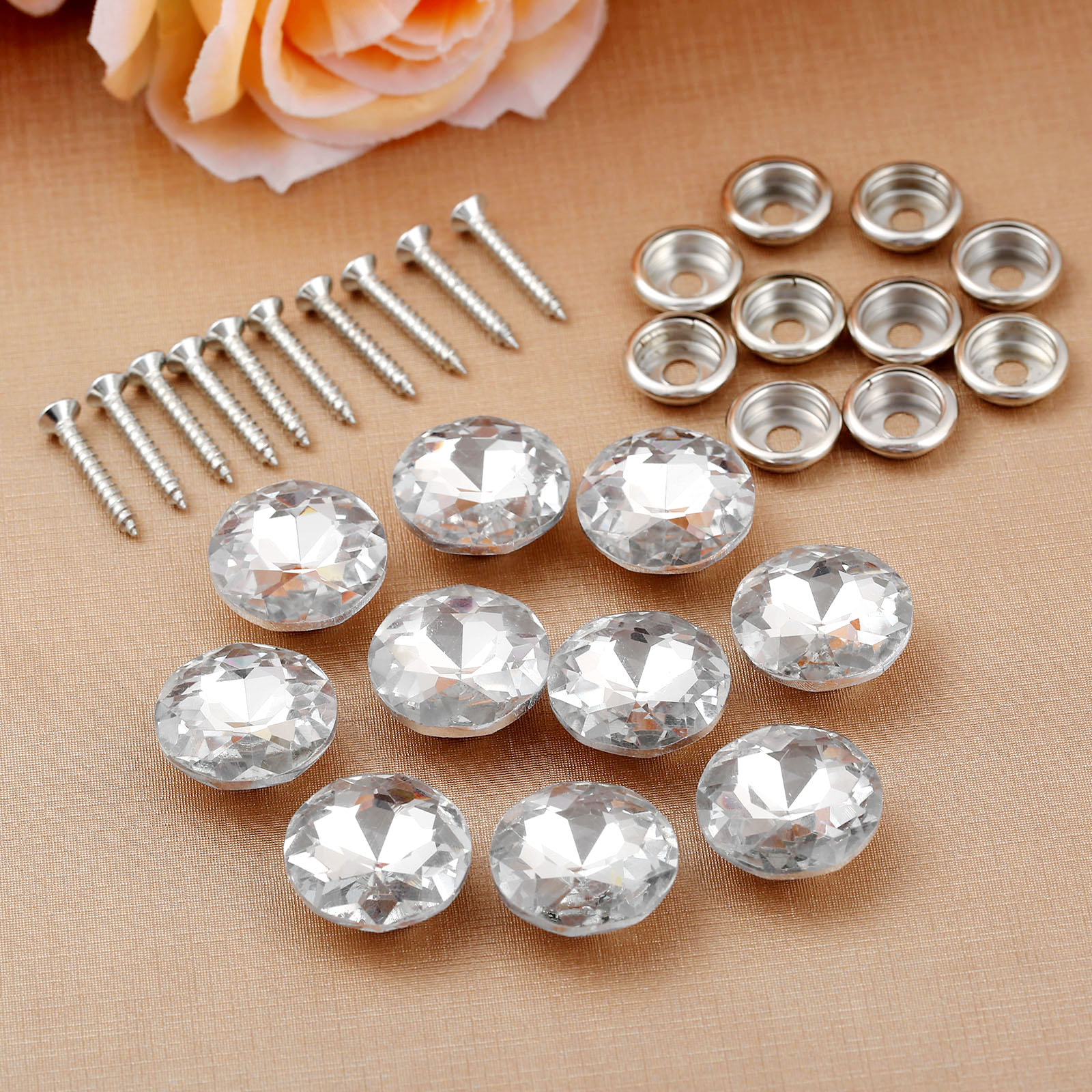 10pcs 20mm Studs Shiny Pattern - Button Hole Cutter review and price