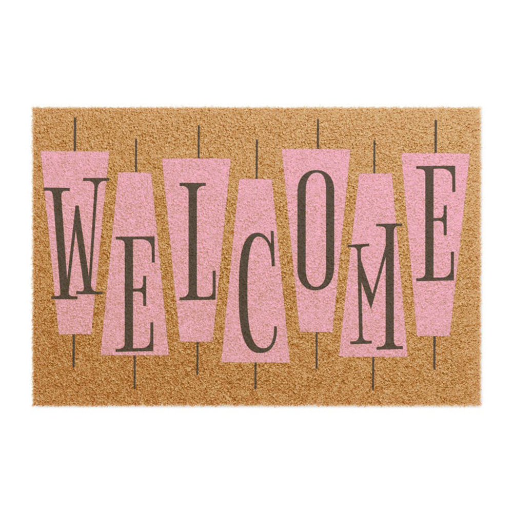 Retro Pink Cute Doormat Welcom - Century Textile & Sewing Supply Avenue C North Saskatoon Sk review and price