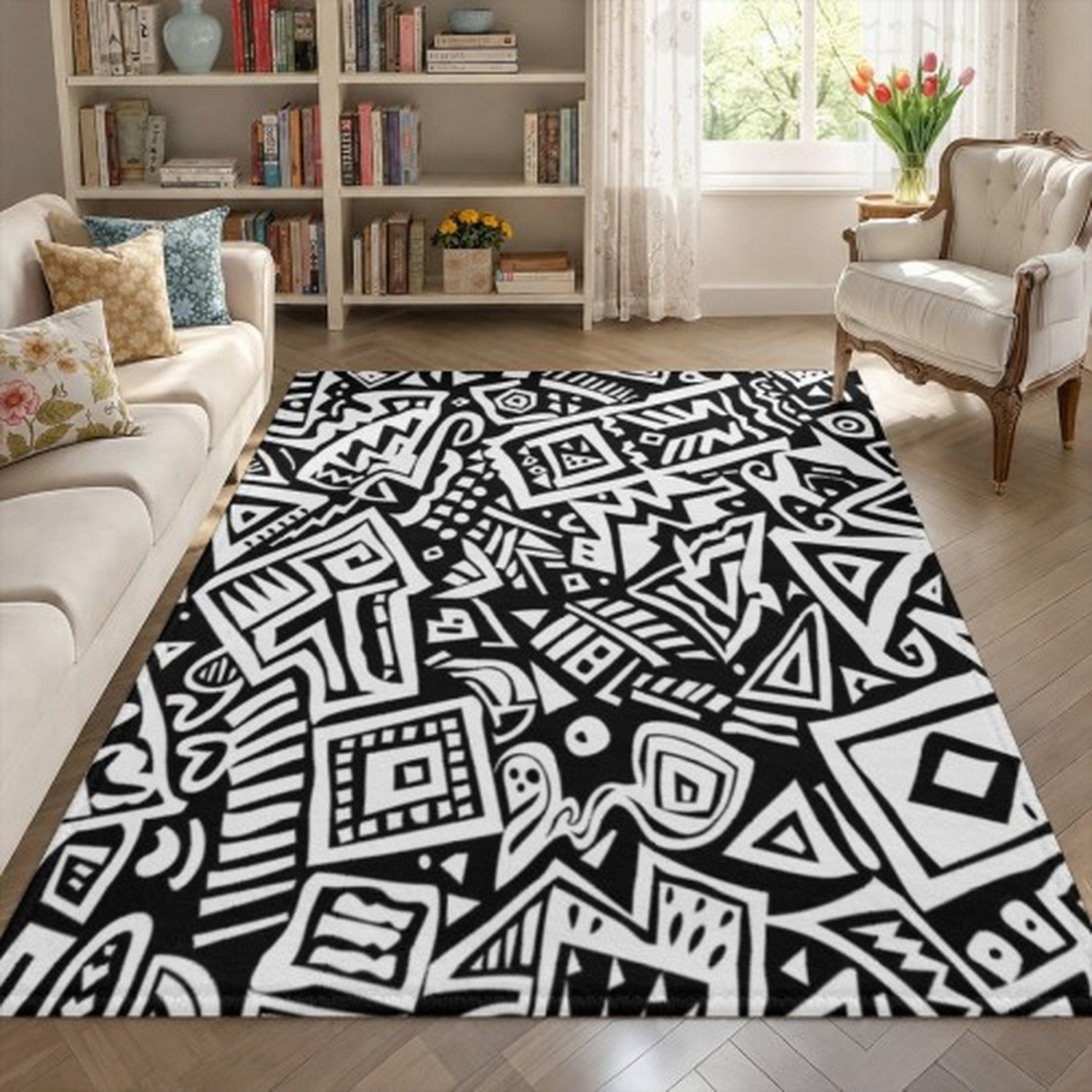 Vintage Wave Pattern Rug: Mid- - Century Textile & Sewing Supply Avenue C North Saskatoon Sk review and price