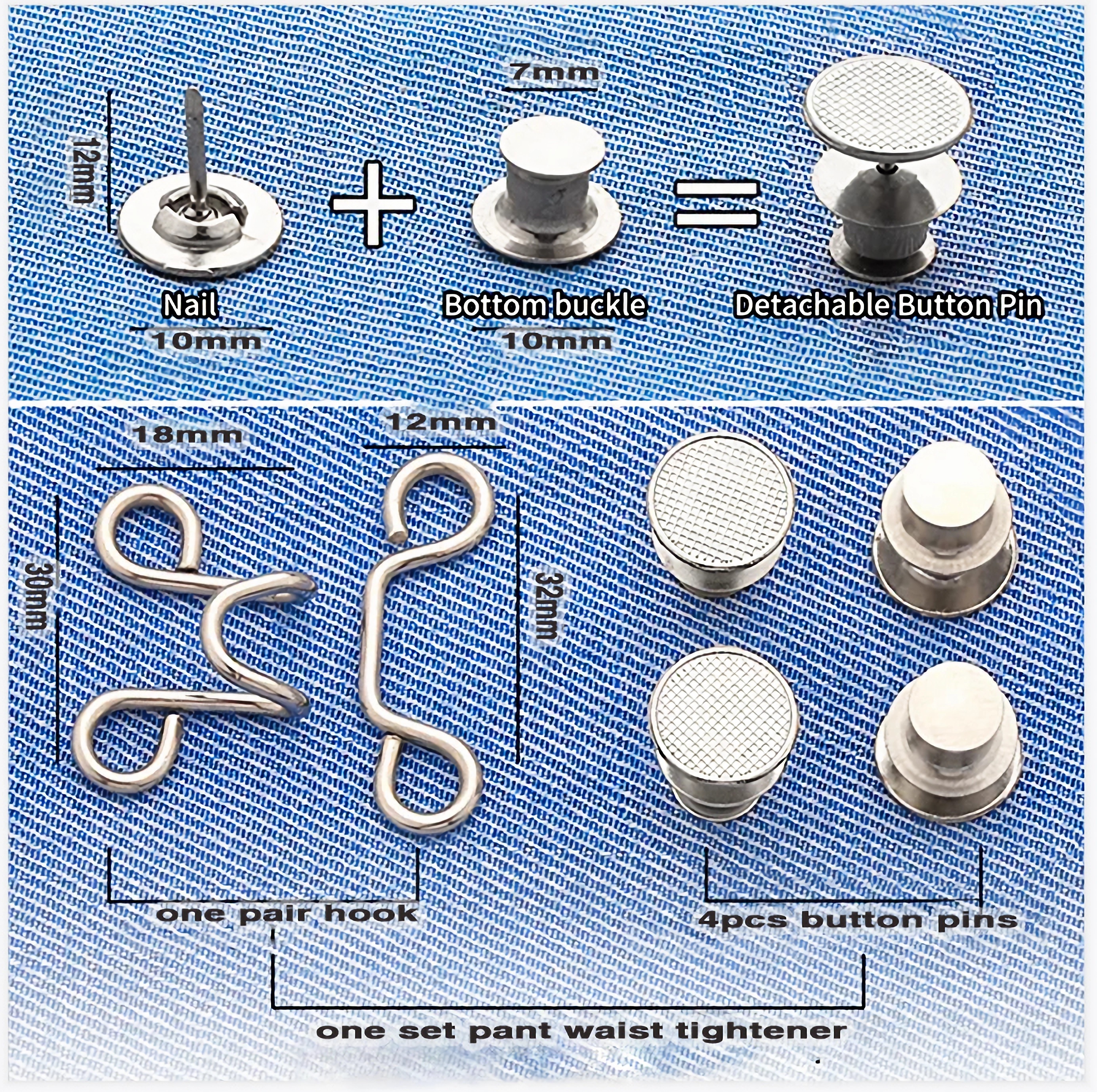 1/4Set Nail-free Metal Jeans B - Button Hole Cutter review and price