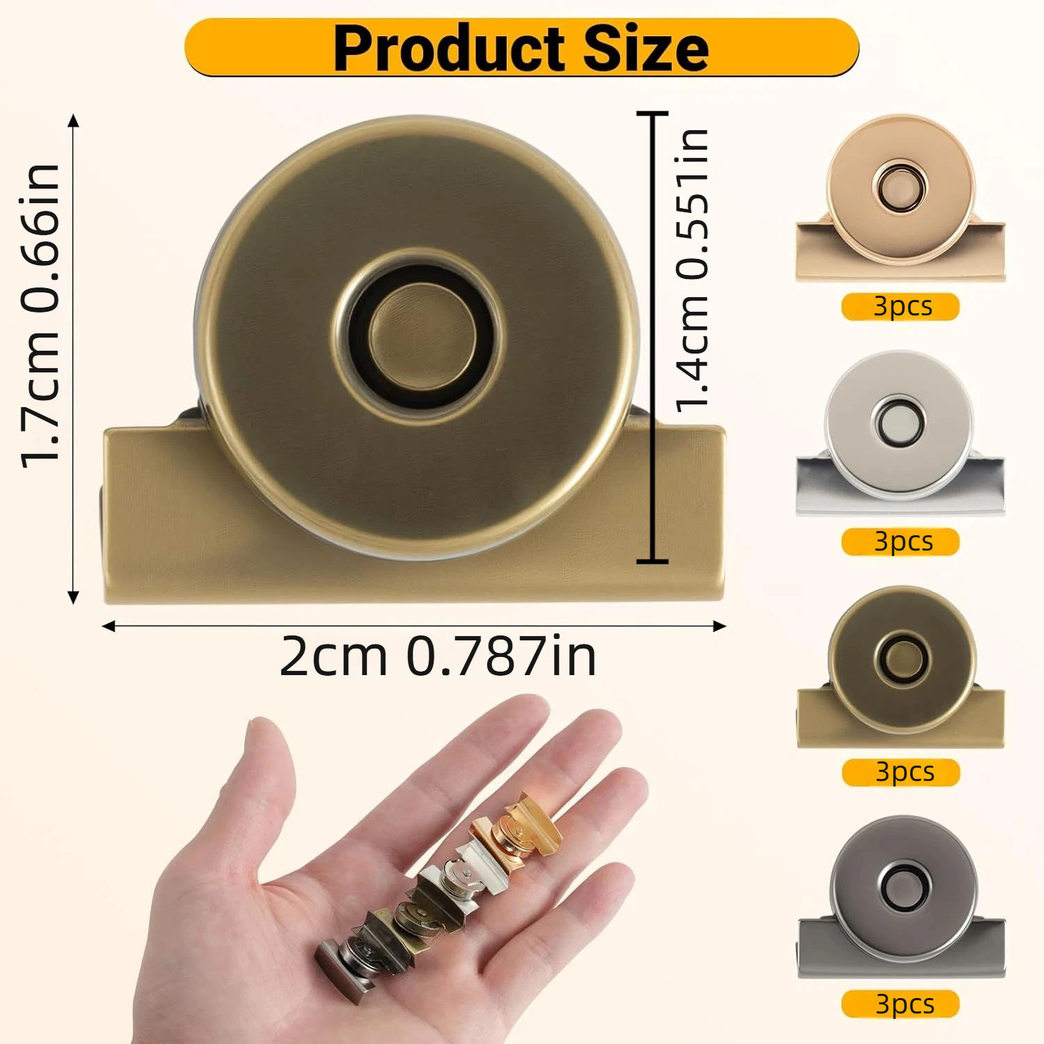 12 Pairs 14mm Magnetic Snaps,  - Button Hole Cutter review and price