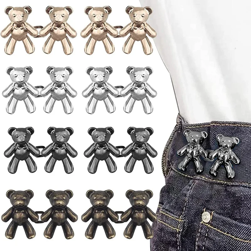 1Pair Cute Bear Jeans Button P - Button Hole Cutter review and price